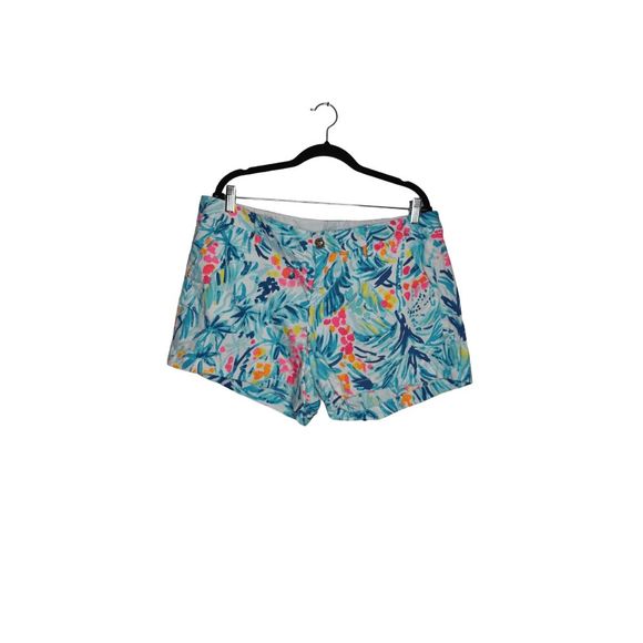 Lilly Pulitzer Pants - Lilly Pulitzer 5” Callahan Sz 16 Summer Shorts Serene Blue Tippy Top